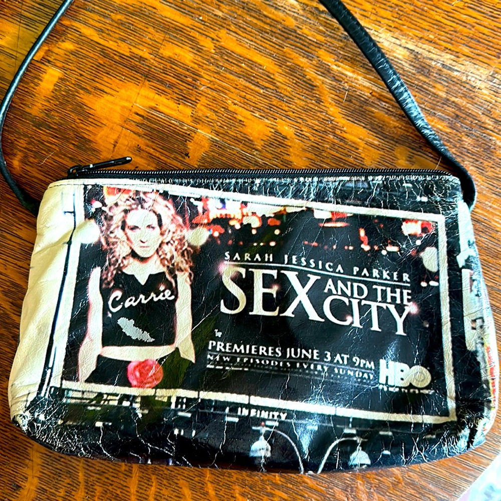Vintage Sex In The City Nancy Lucia leather purse